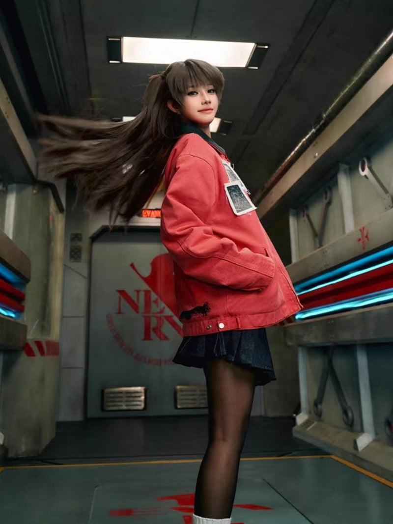 MEDMxEVA Joint Patch Washed Detroit Jacket