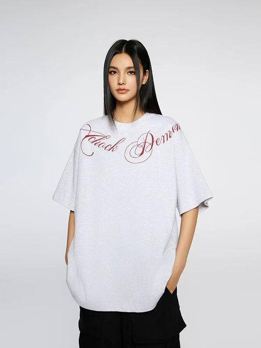 ACHOCK Floral Letter T-shirt