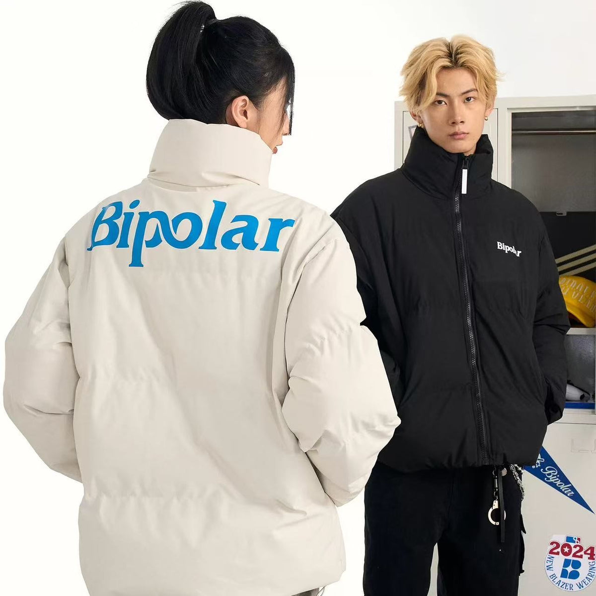 BIPOLAR Basic Logo Cotton Coat