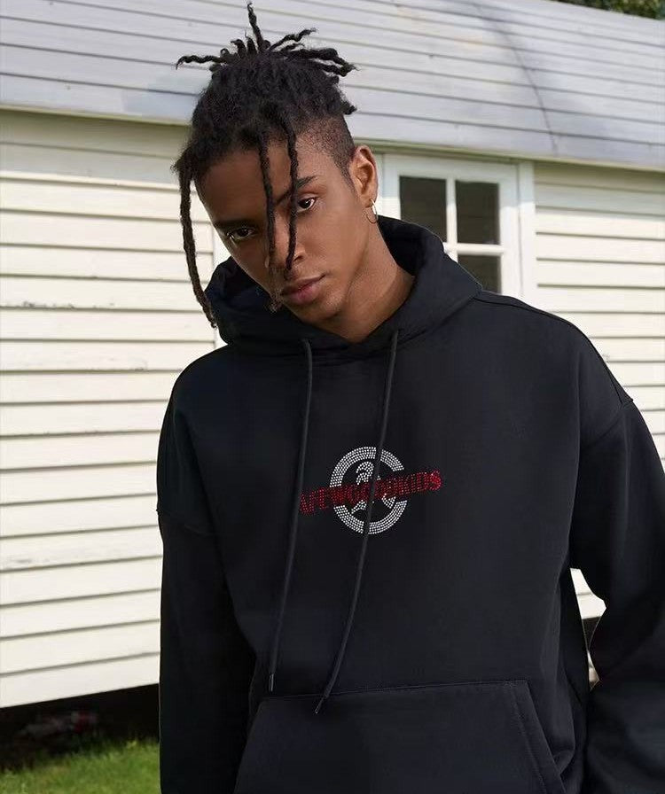 AFGK Hot Drill Contrasting Color Hoodie