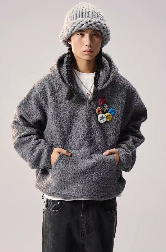 REMEDY Badge Sherpa Hoodie (x6 Badges)