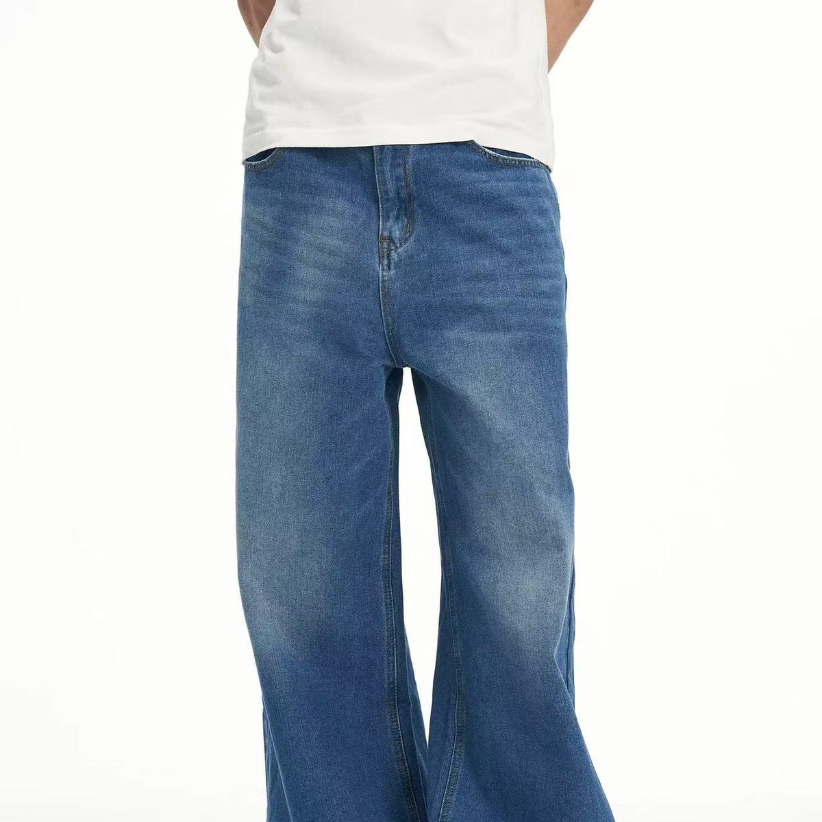 BIPOLAR Washed Baggy Denim Jeans