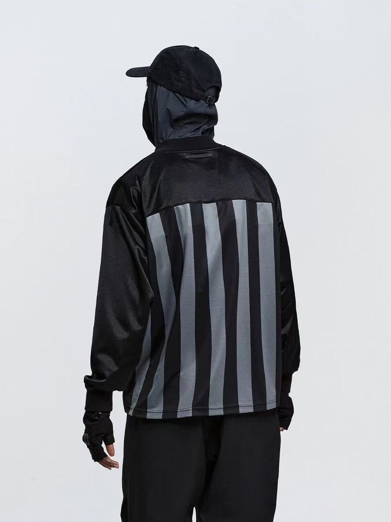 ATRY Mesh Striped Football Long-sleeve T-shirt