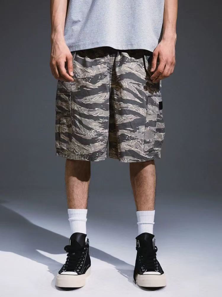 REMEDY Leopard Camo Cargo Shorts (x3 Velcro Patches)