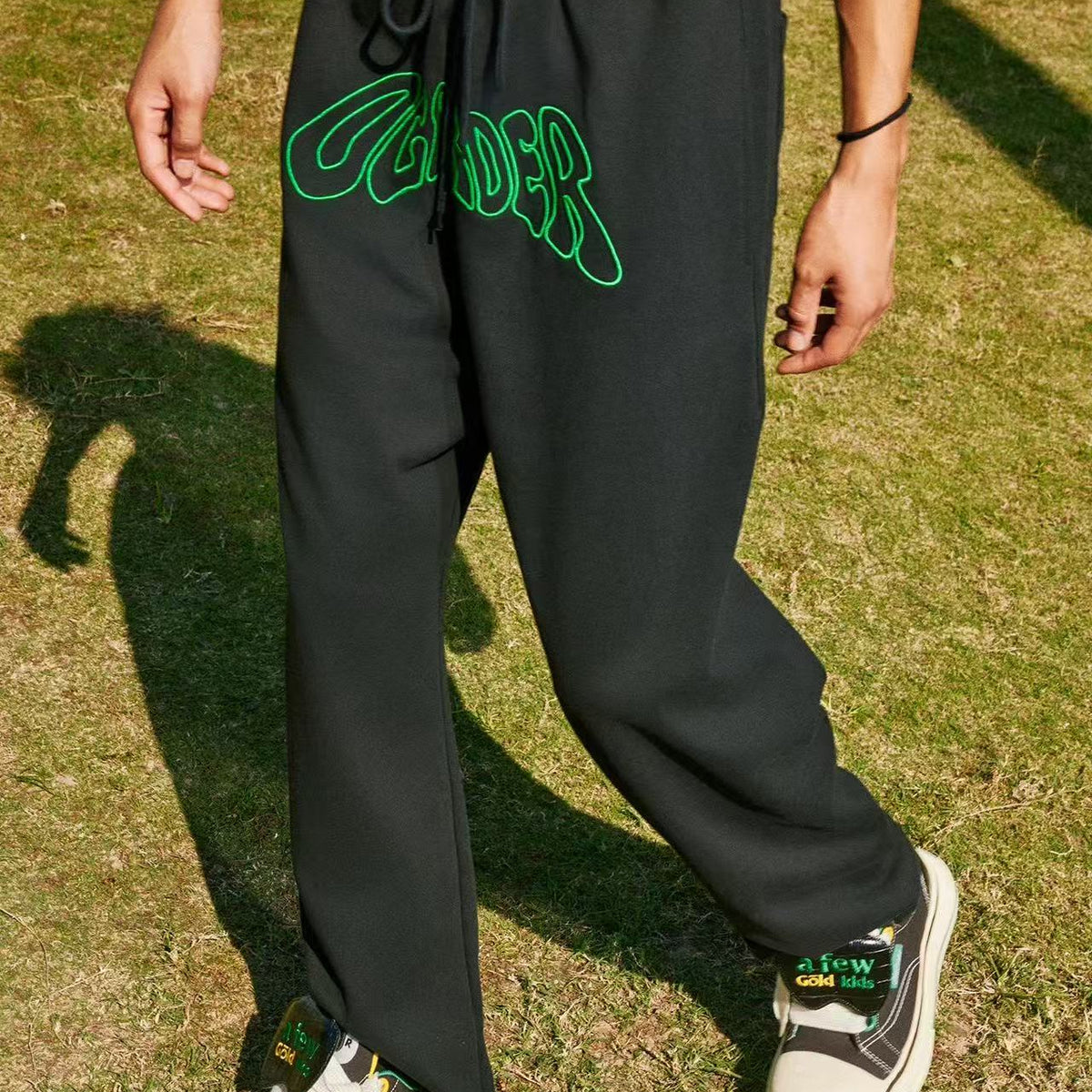 AFGKxOO Letter Embroidered Sweatpants