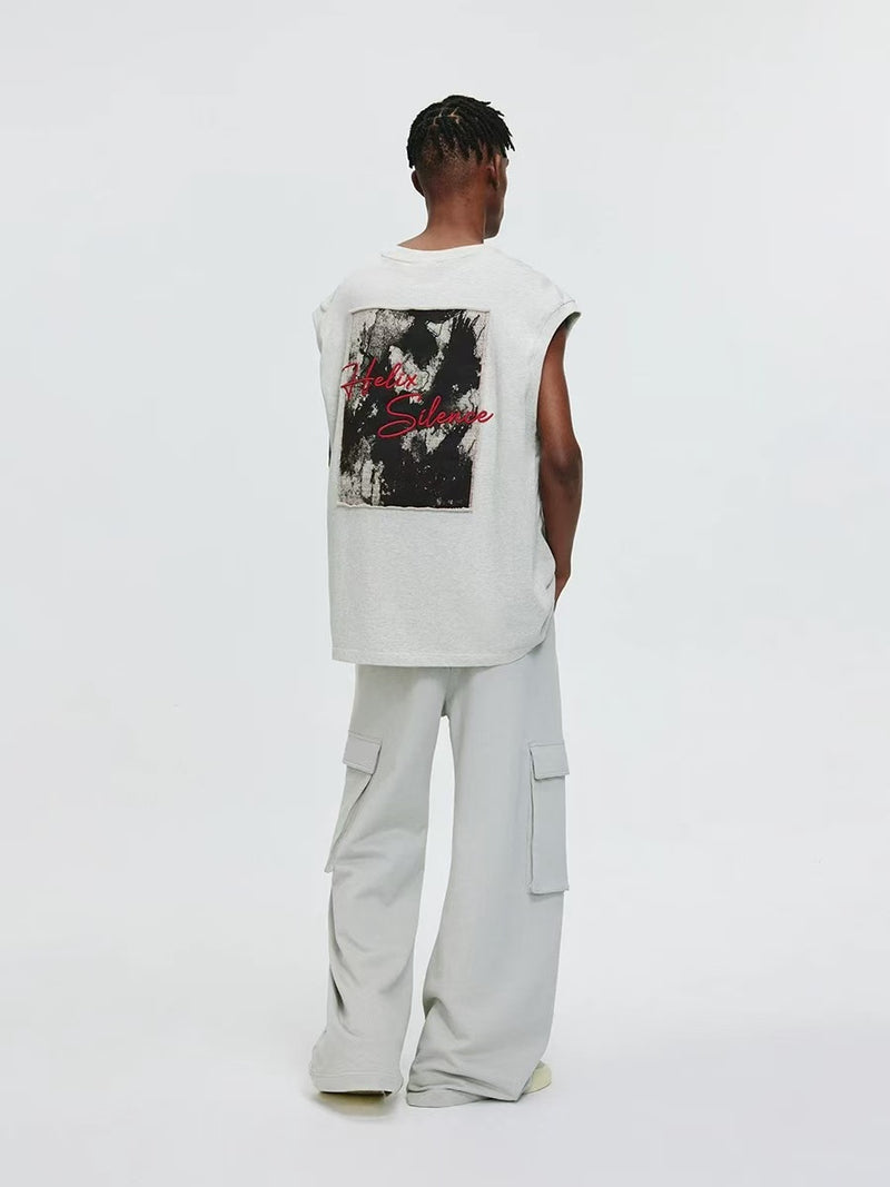 ATRY Splash Ink Patch Embroidery Vest