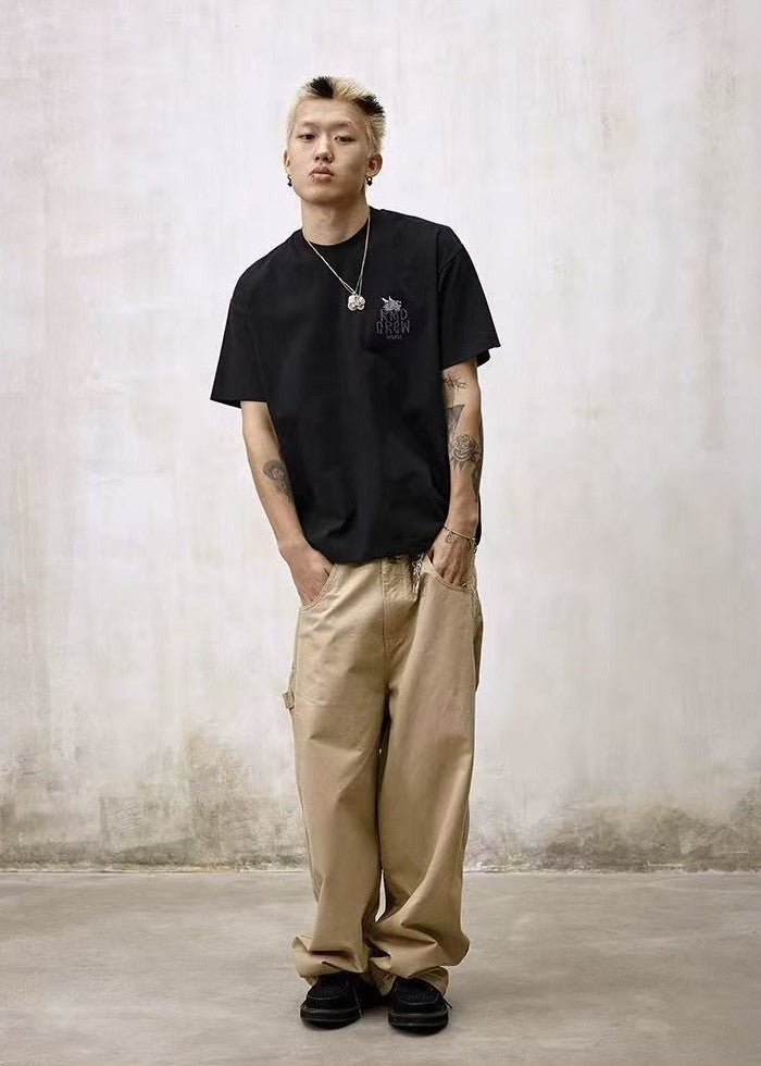 REMEDY 3M Reflective Cartoon Draagon Short-sleeve T-shirt