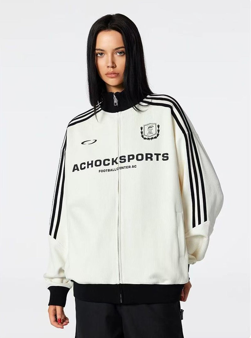 ACHOCK Color Matching Zipper Jackets