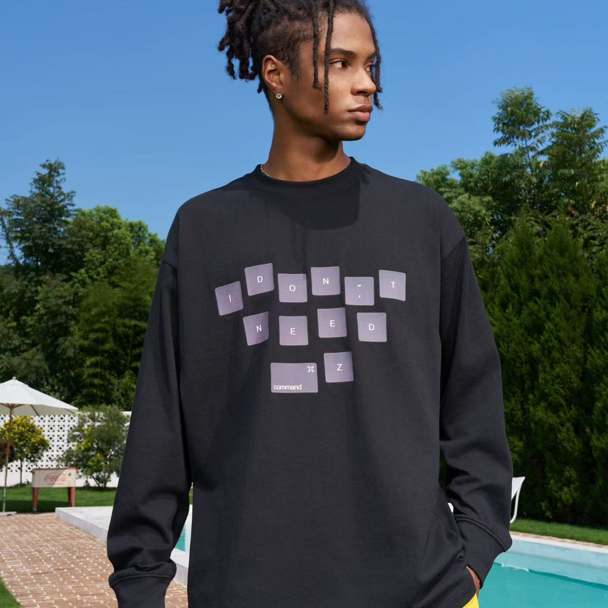 AFGK No command Z Washed Long-sleeved T-shirt