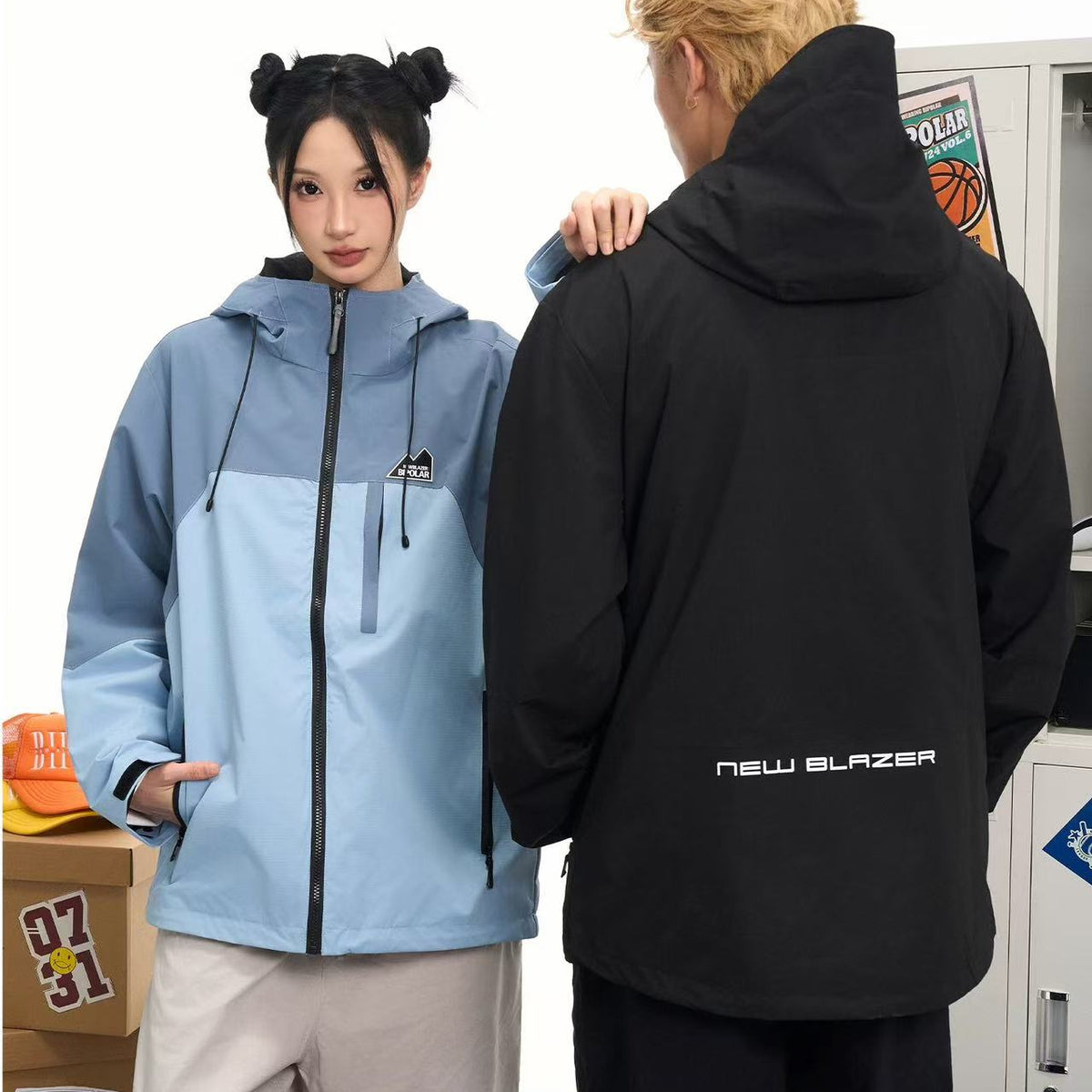 BIPOLAR Outdoor Casual Contrast Color Jacket