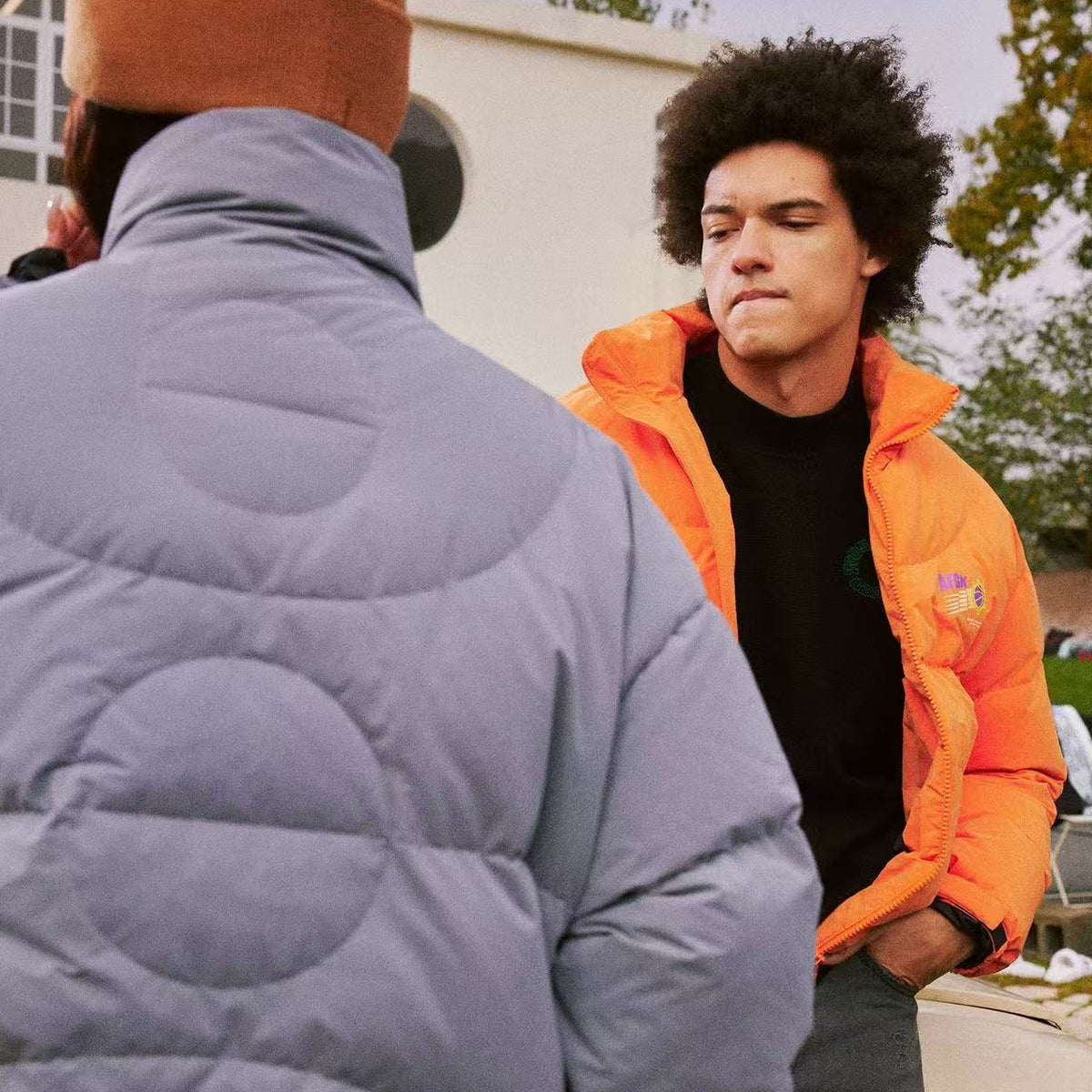 AFGK Solid Color Basketball Down Jacket