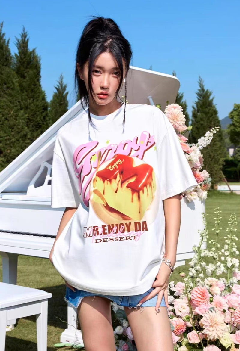 MEDM Chocolate Pudding Dessert Short Sleeve T-Shirt