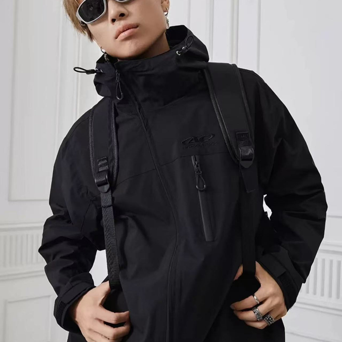 ACHOCK Logo Print Vintage Hiking Jacket