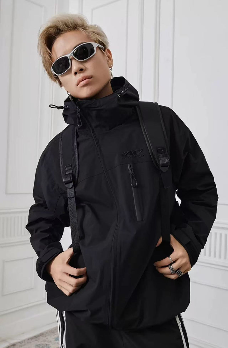 ACHOCK Logo Print Vintage Hiking Jacket