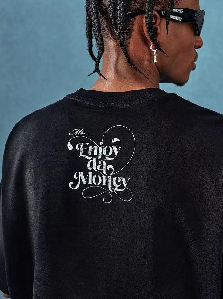 MEDM Angel Butterfly Washed Short Sleeve T-Shirt