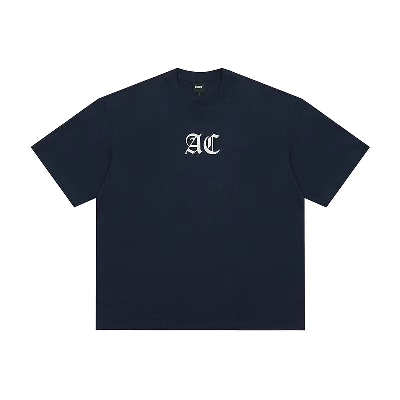 ACHOCK Multicolor Basic Logo Letter Print Short-sleeves T-shirts