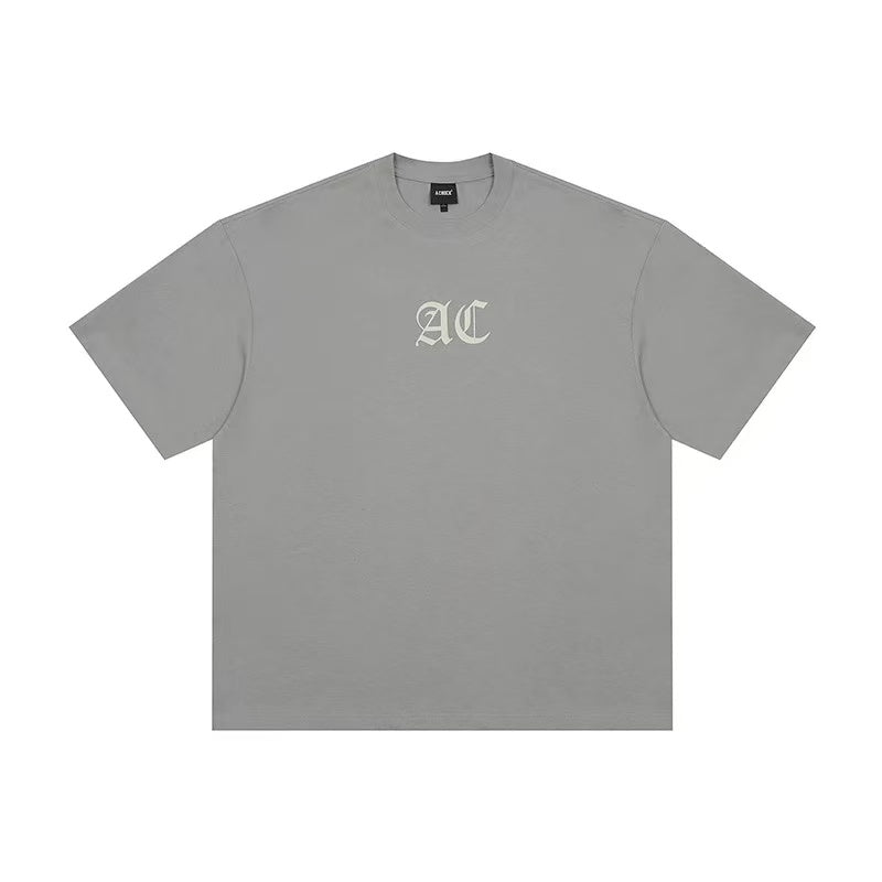 ACHOCK Multicolor Basic Logo Letter Print Short-sleeves T-shirts