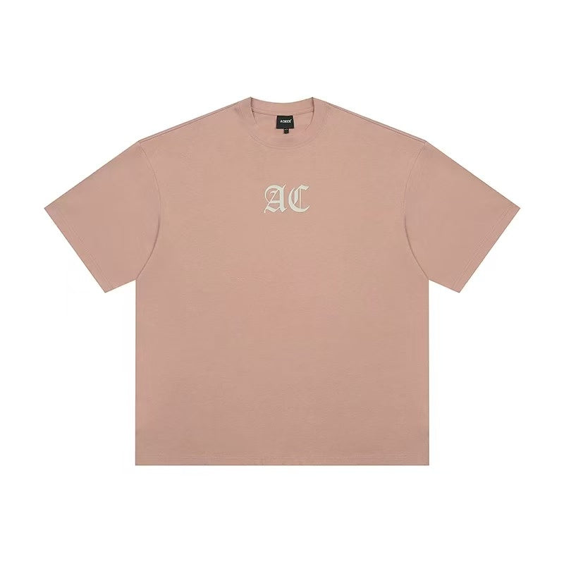 ACHOCK Multicolor Basic Logo Letter Print Short-sleeves T-shirts