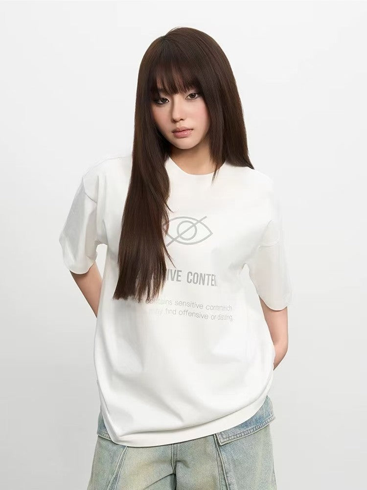 AFGK Laser 3M Reflective Printed Short-sleeved T-shirt