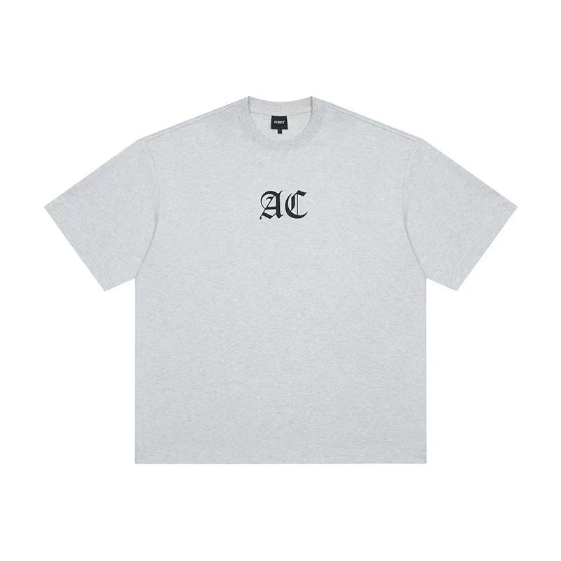 ACHOCK Multicolor Basic Logo Letter Print Short-sleeves T-shirts