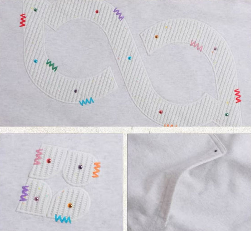 BIPOLAR Patchwork Dot Cardigan Jacket