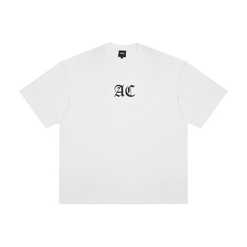 ACHOCK Multicolor Basic Logo Letter Print Short-sleeves T-shirts