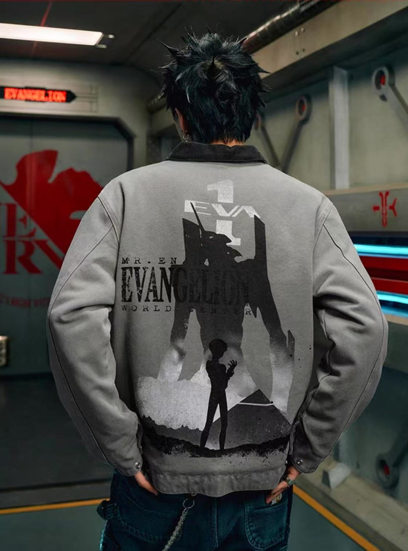 MEDMxEVA Joint Patch Washed Detroit Jacket