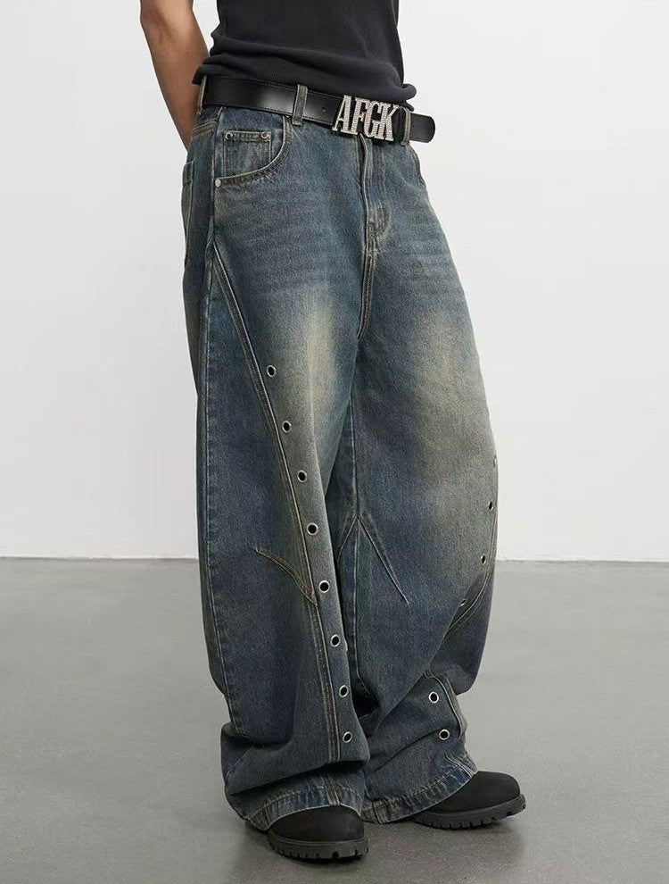 AFGK Air-eye Scimitar Washed Distressed Jeans