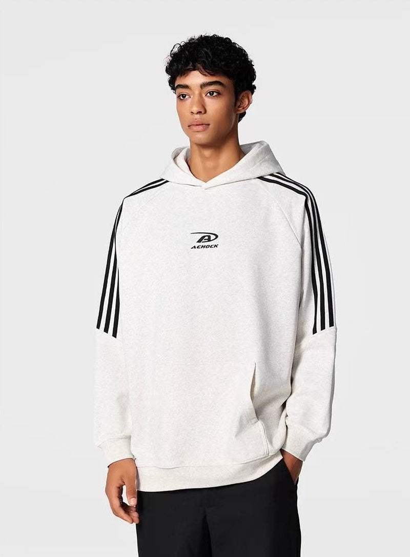 ACHOCK Stitching Printed Hoodie