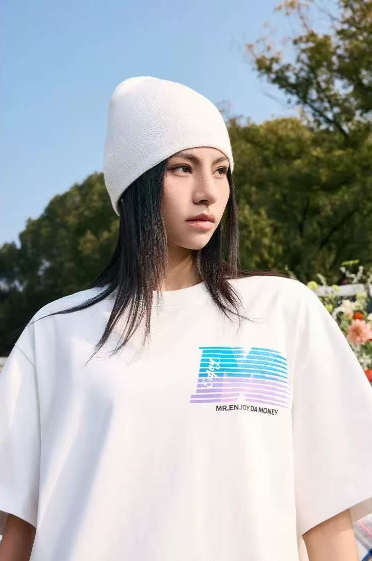 MEDM Phantom Lettering Short-sleeved T-shirt