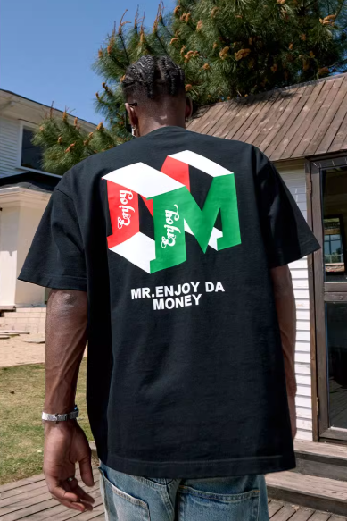 MEDM Three-dimensional Logo Embroidered Short-sleeved T-shirt