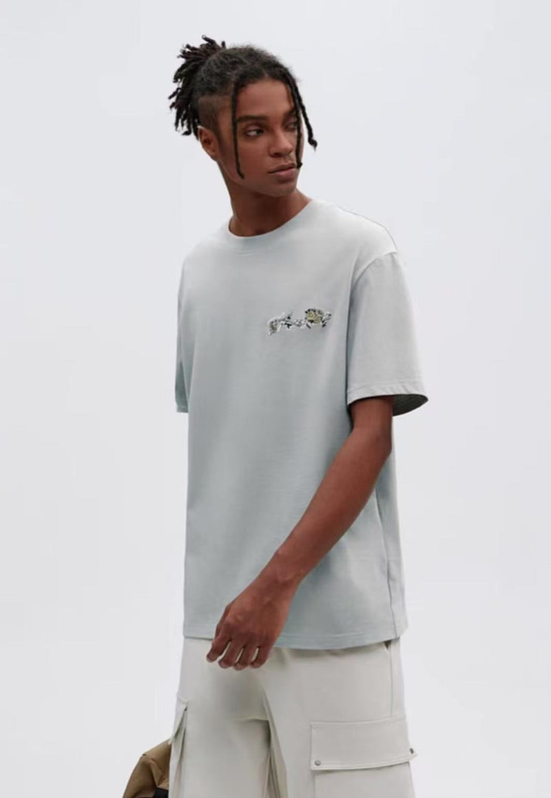 ATRY floral Embroidery T-shirt