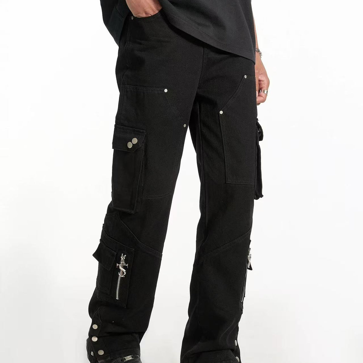 STK Studded Denim Pants