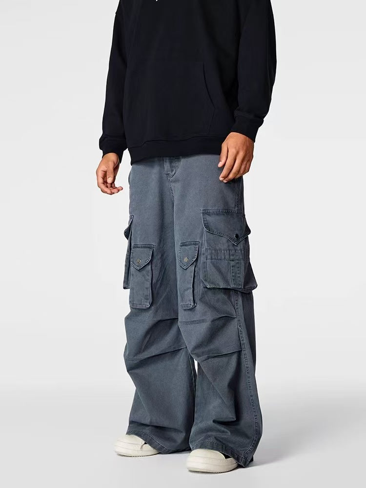 ACHOCK Street Washed Distressed Jeans