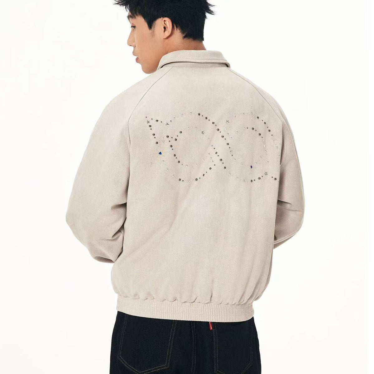 BIPOLAR Hot Diamond Suede Vintage Down Jacket