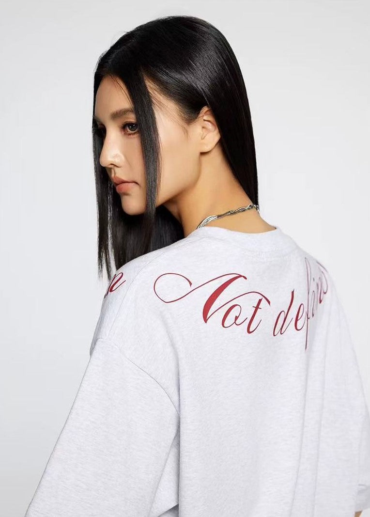 ACHOCK Floral Letter T-shirt