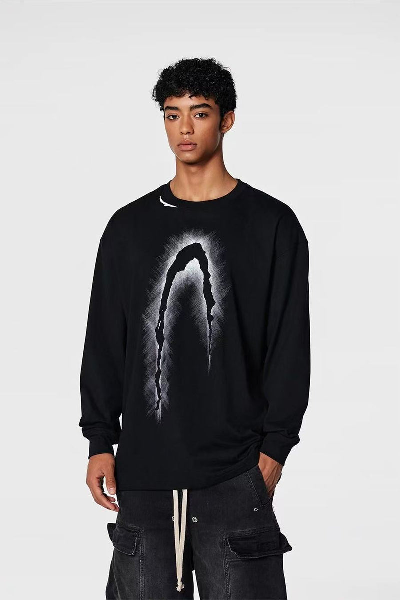 ACHOCK Phantom High Street Logo Printed Long-sleeve T-shirt