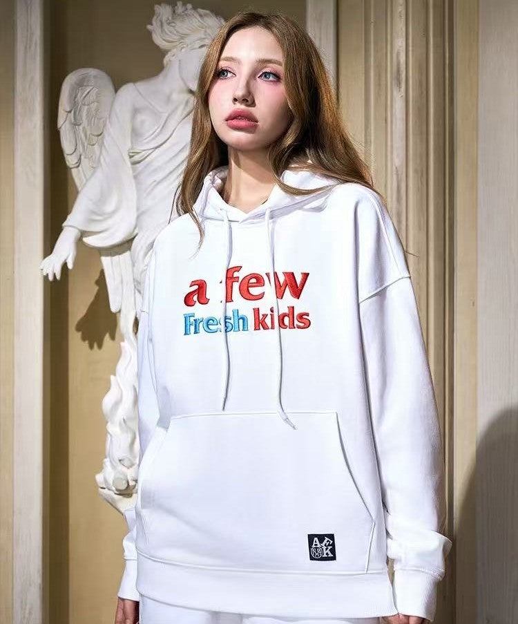 AFGKxMJFRESH Basic Embroidered Hoodie