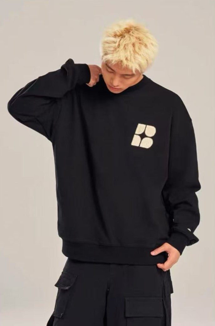 BIPOLAR Four-pointed Star Chain Sweatshirt