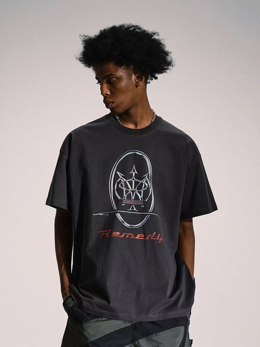 REMEDY Trident Print Short-sleeve T-shirt