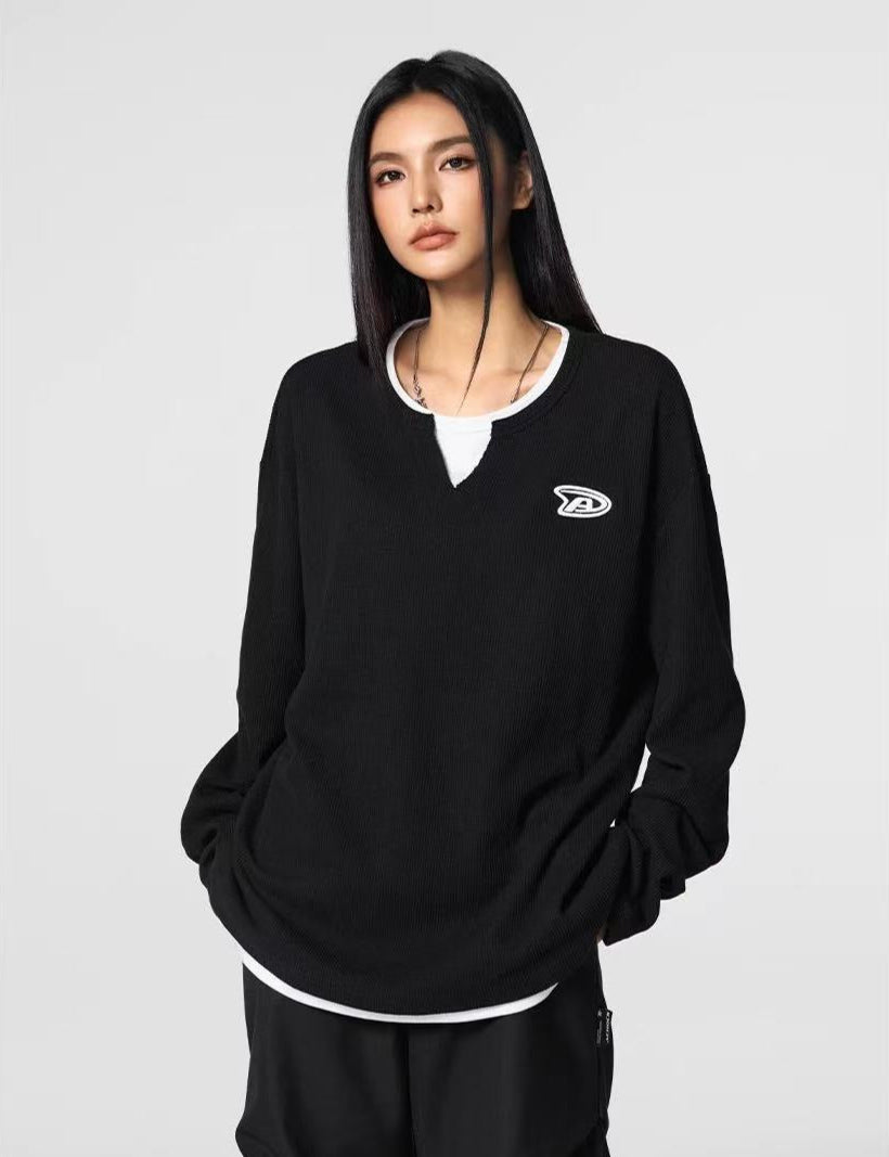 ACHOCK Two-piece Bottoming Long-sleeved Tee