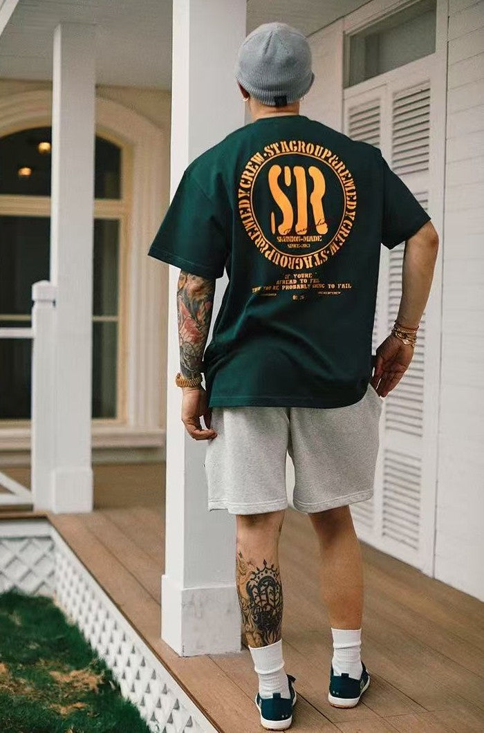 REMEDYxSTA Retro Logo Print Short-sleeve T-shirt