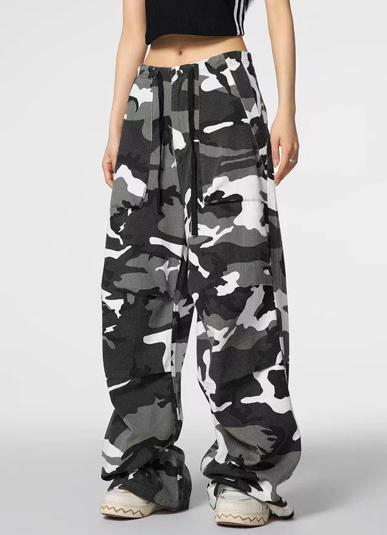 ACHOCK High Street Camouflage Drawstring Trousers