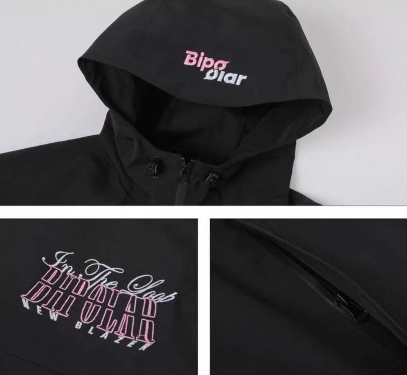 BIPOLAR Windproof Logo Embroidered Jacket