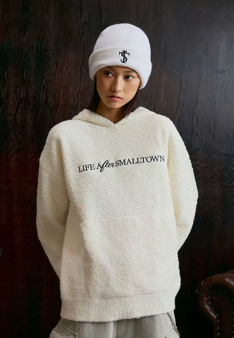 STK Logo Design Knitted Hoodie