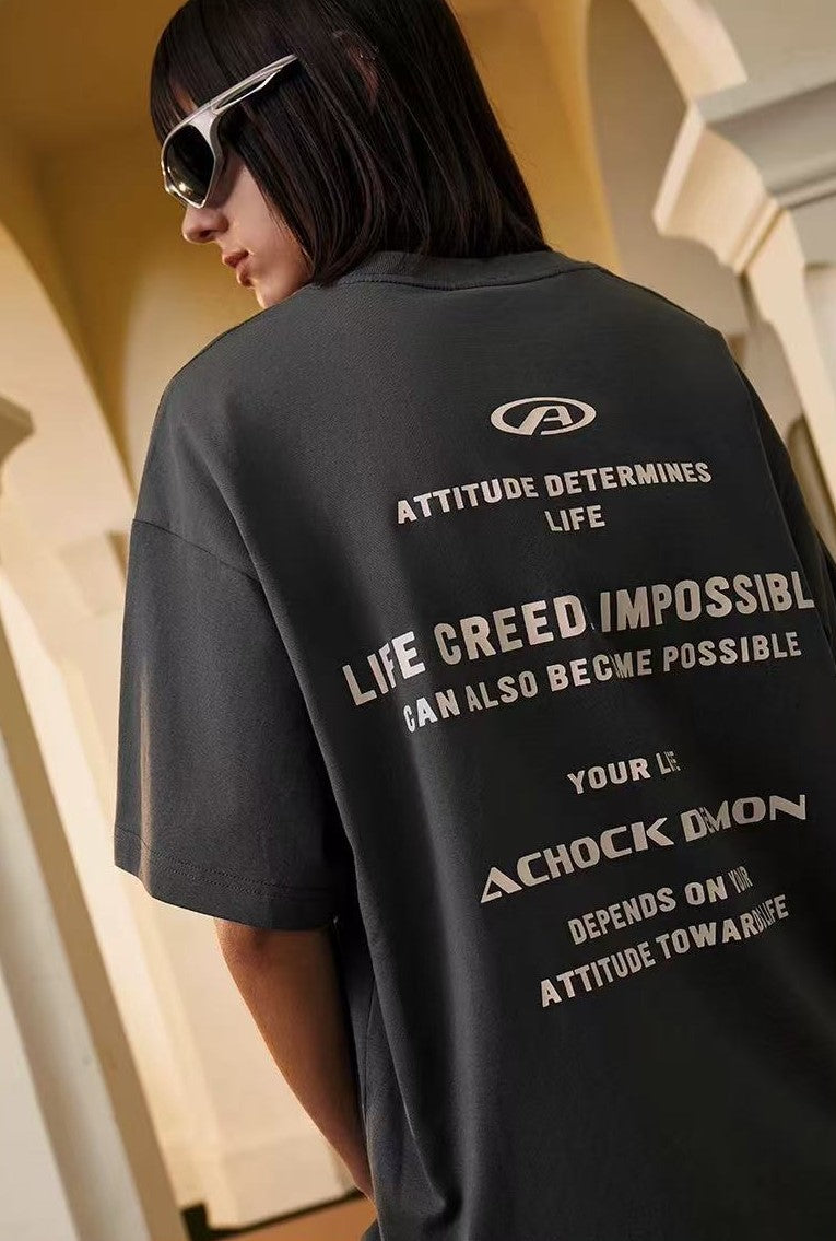 ACHOCK Cleanfit Logo Printed T-shirt