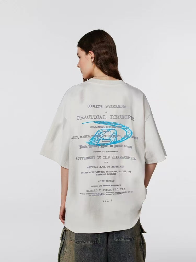 ACHOCK Washed Distressed and Dirty Craft T-shirt