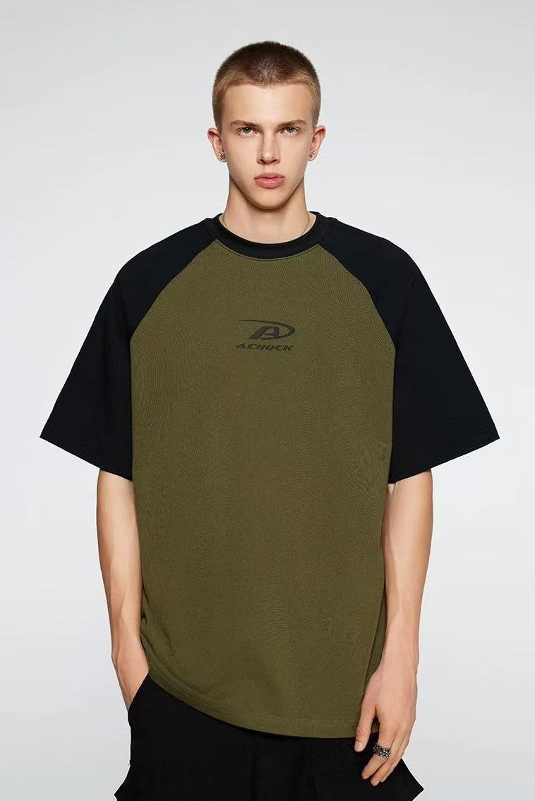ACHOCK Simple Basic Logo Printed T-shirt