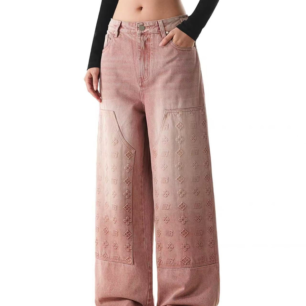 FDR Embossed Jeans For Men and Women