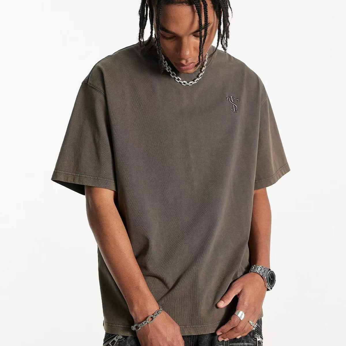 STK Highstreet Applique Crew Neck T-Shirt